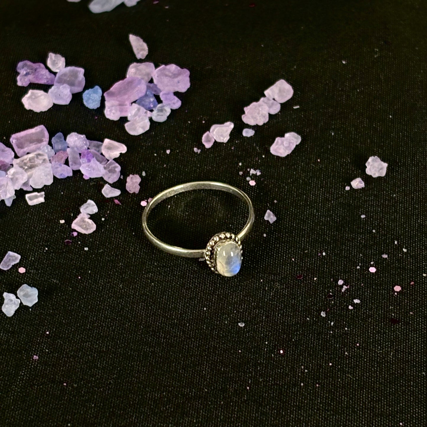 Anillo de plata 925 con piedra luna