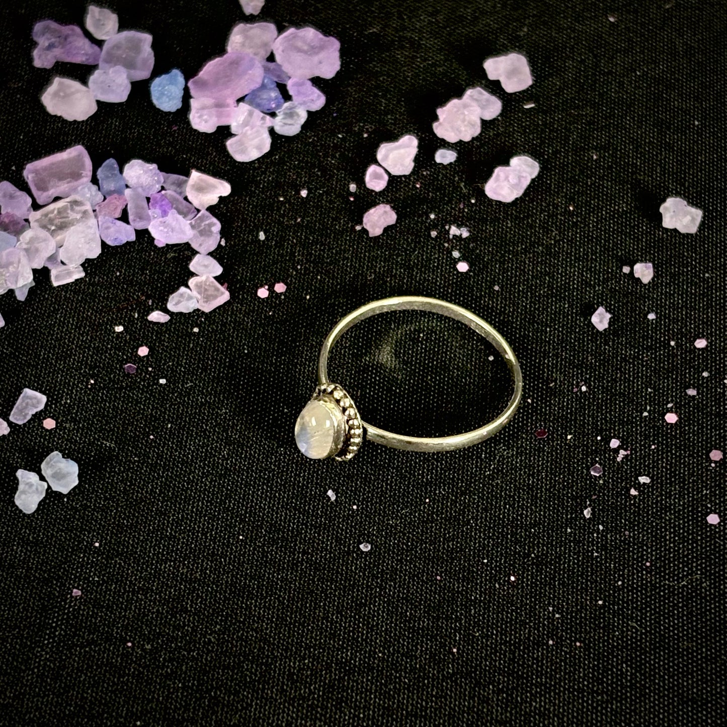 Anillo de plata 925 con piedra luna-2