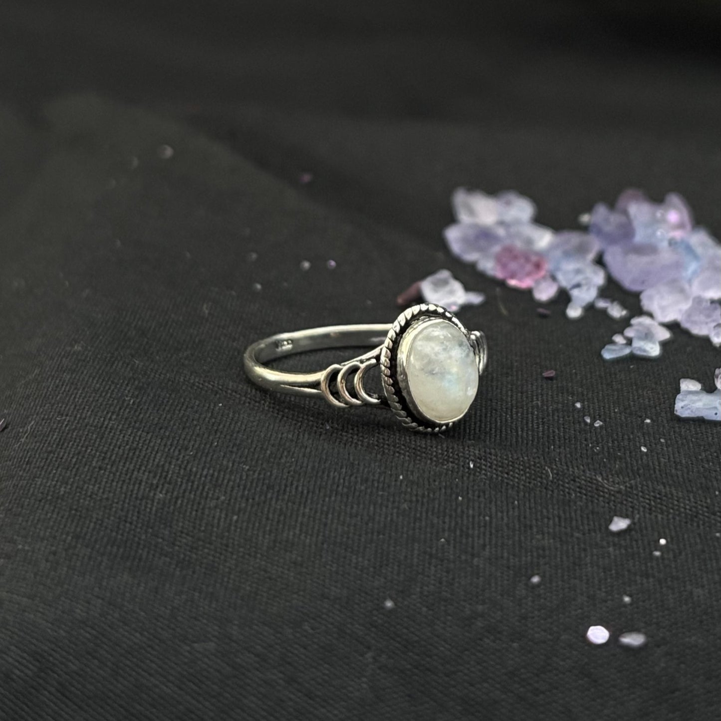 Anillo de plata 925 con piedra luna