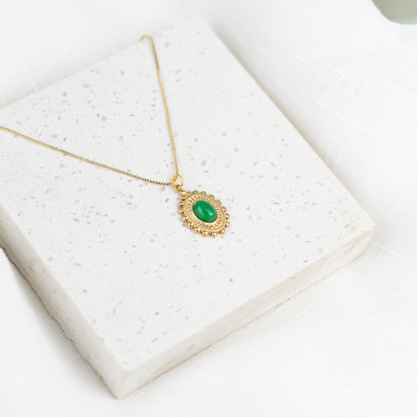 Collar Aventurina Verde Deméter