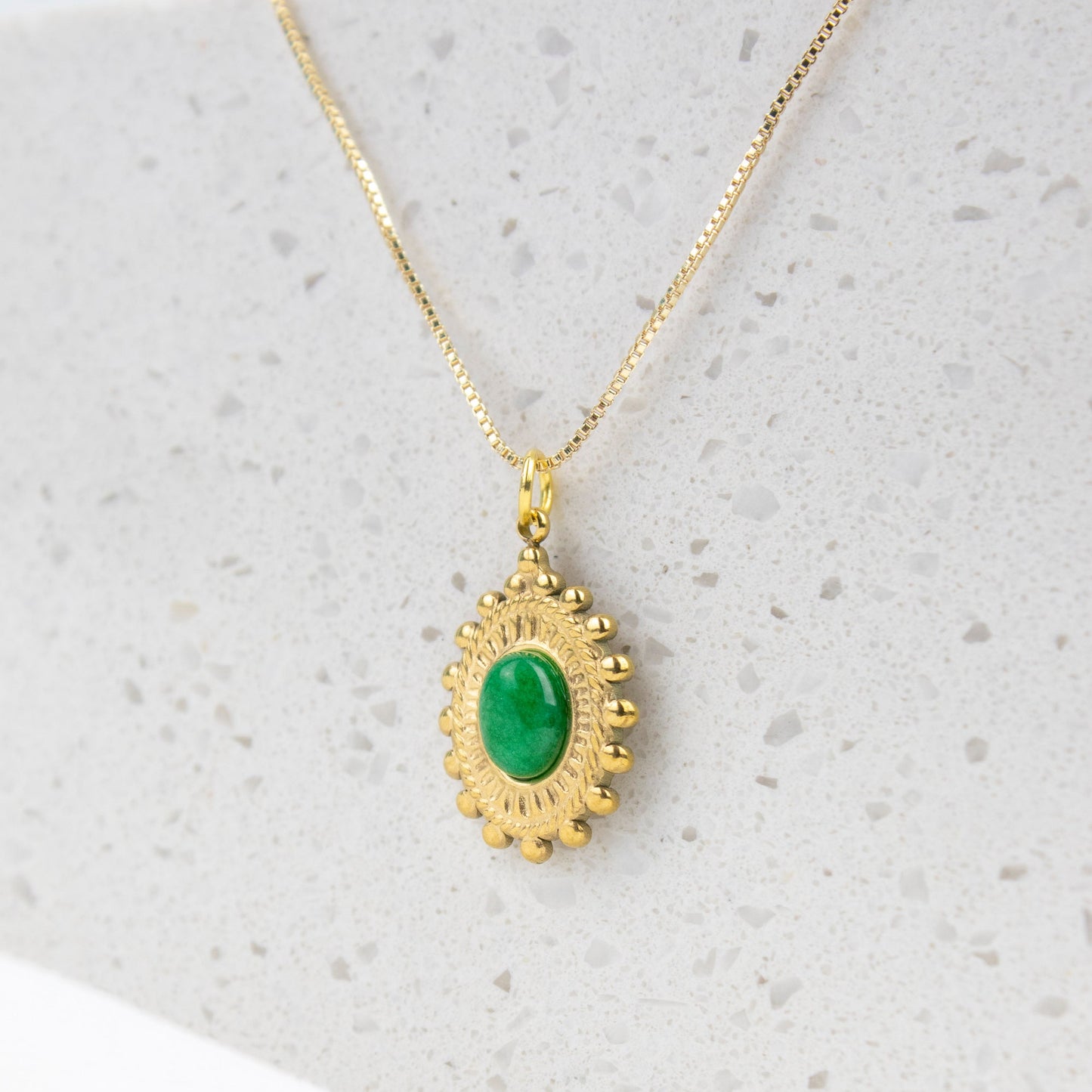 Collar Aventurina Verde Deméter