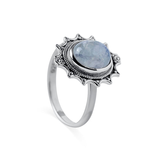 Anillo Piedra Luna Madre