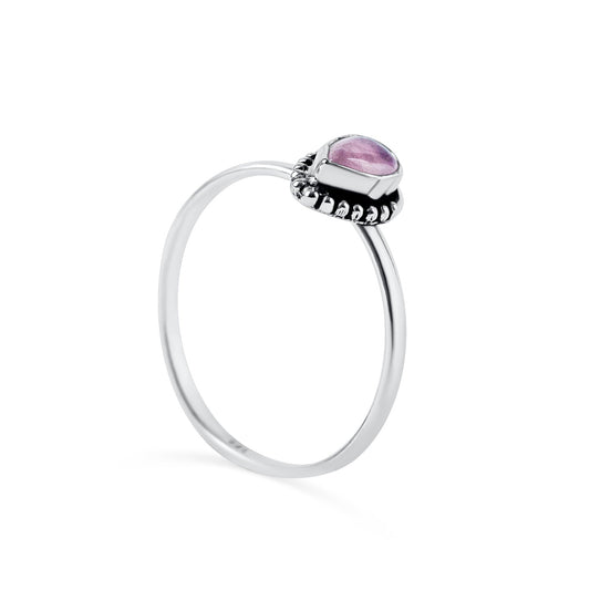 Anillo Mini Cuarzo Rosa Eros