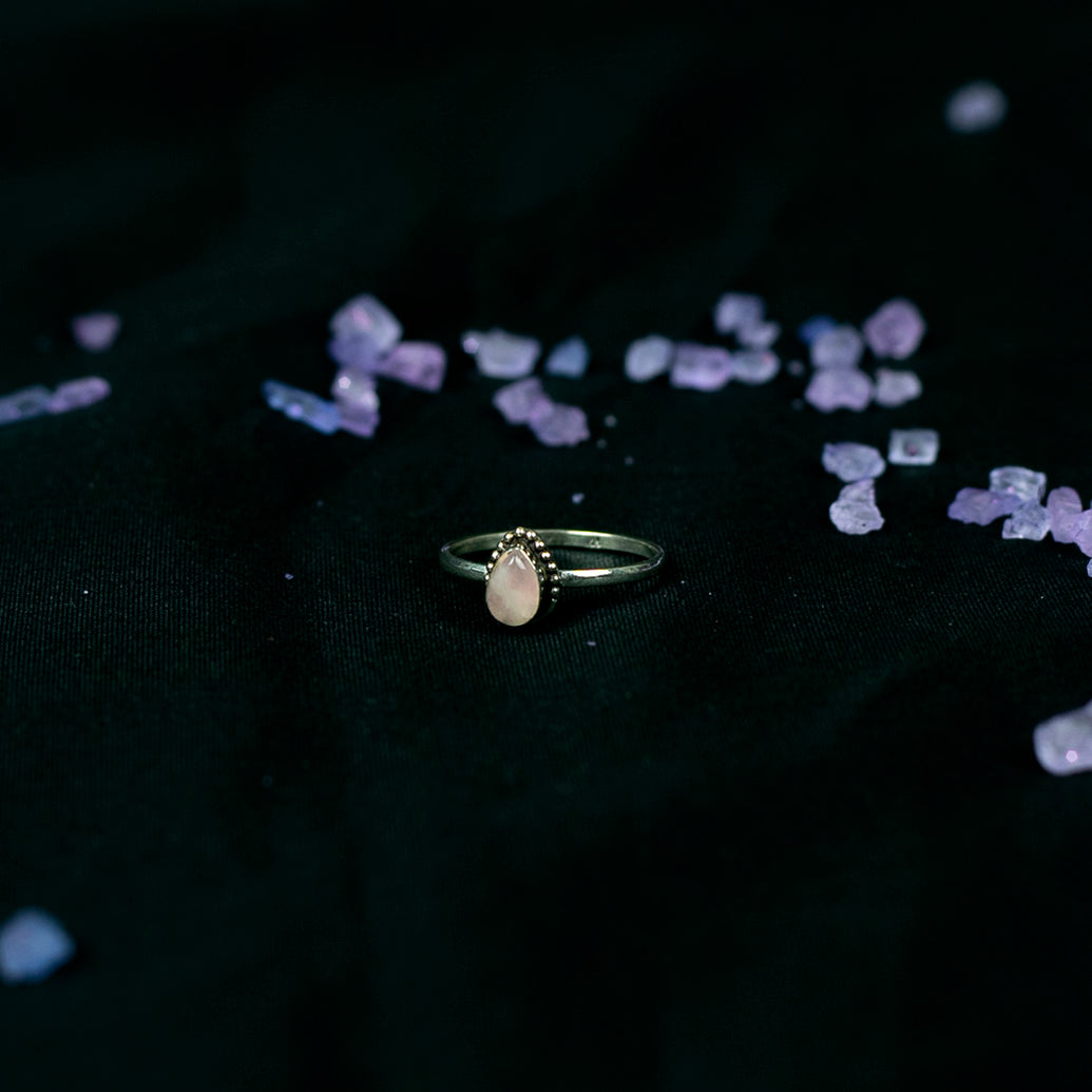 Anillo Mini Cuarzo Rosa Eros