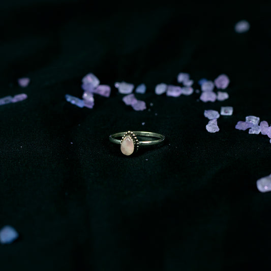 Anillo Mini Cuarzo Rosa Eros