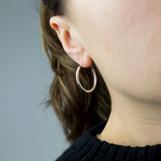 Argollas de plata 925 2mm de grosor