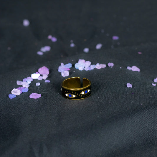 Anillo Ojo Turco Negro