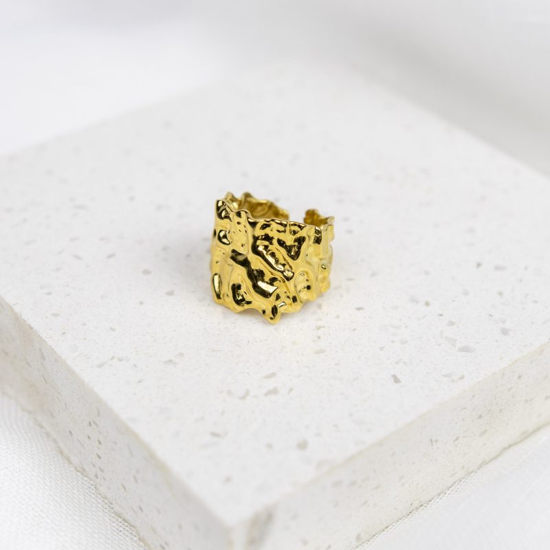 Anillo enchapado en oro 18K