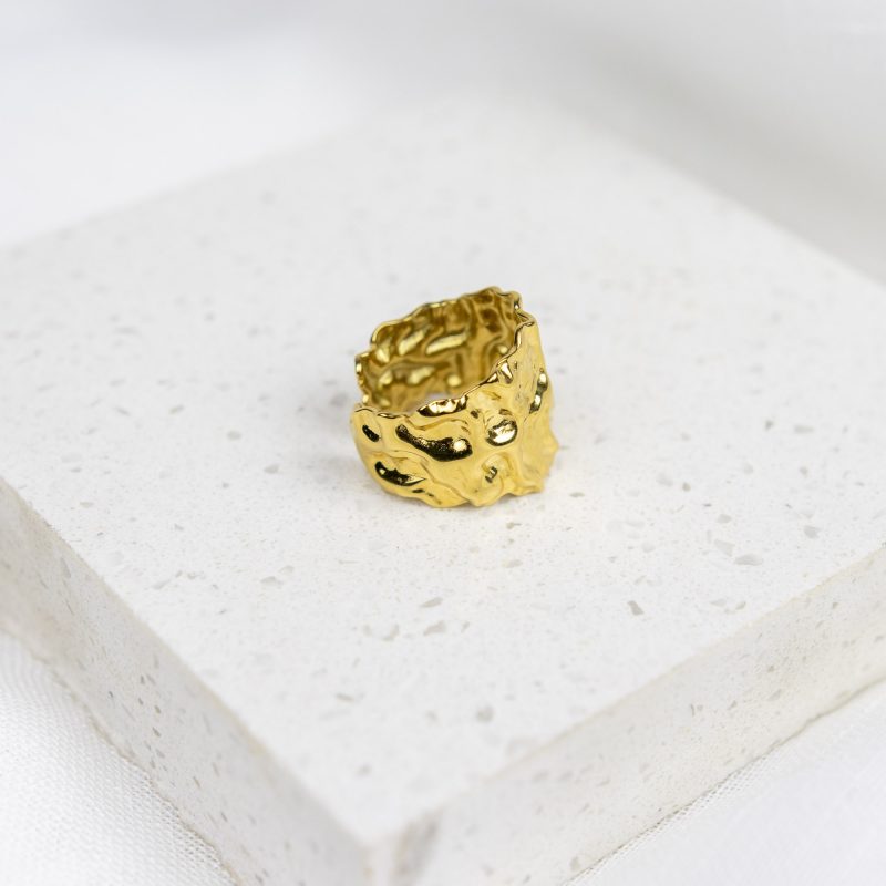 Anillo enchapado en oro 18K