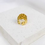 Anillo enchapado en oro 18K