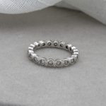 Anillo mujer plata con circones