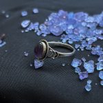 Anillo plata amatista